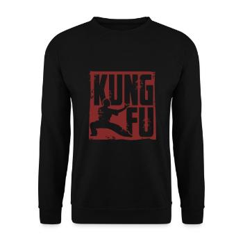 Kung fu - Sweat-shirt Unisexe - noir - Devant - Alina (178cm) & Michal (187cm)