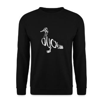 duck - Unisex Sweatshirt - black - Front - Alina (178cm) & Michal (187cm)