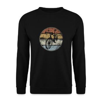 Vintage racing bike - Unisex Sweatshirt - black - Front - Alina (178cm) & Michal (187cm)