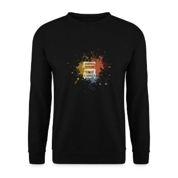 Truck lorry vintage - Unisex Sweatshirt - black - Front - Alina (178cm) & Michal (187cm)