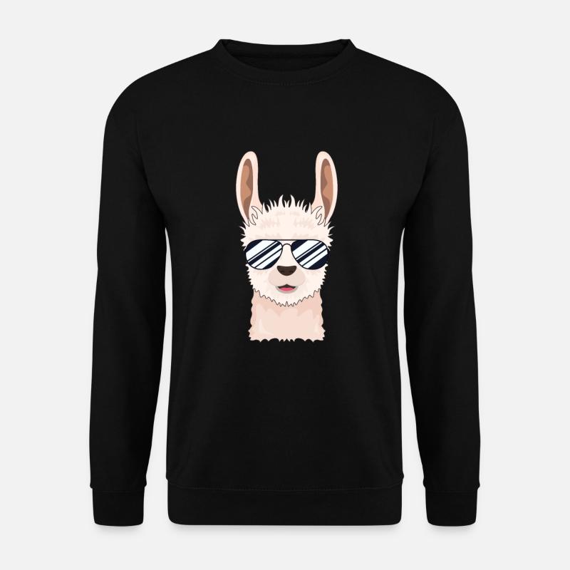 Cool llama - Unisex Sweatshirt - black