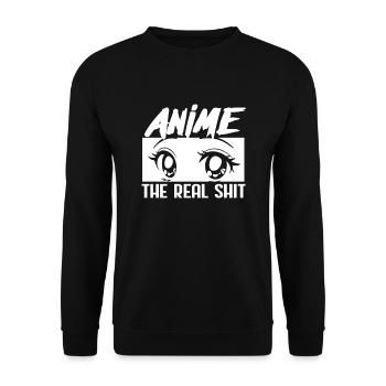 Anime - Unisex Sweatshirt - black - Front - Alina (178cm) & Michal (187cm)