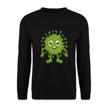 Bacterial virus - Unisex Sweatshirt - black - Front - Alina (178cm) & Michal (187cm)