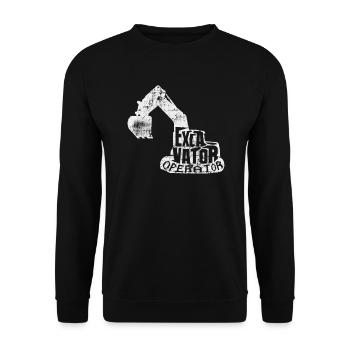 Bagger - Unisex Pullover - Schwarz - Vorne - Alina (178cm) & Michal (187cm)