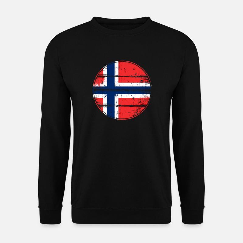 Norwegen - Unisex Pullover - Schwarz