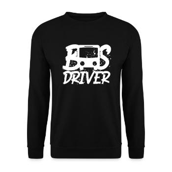 Bus driver bus - Unisex Sweatshirt - black - Front - Alina (178cm) & Michal (187cm)
