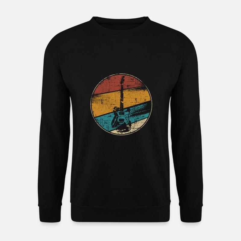 E-GItarre vintage - Unisex Pullover - Schwarz
