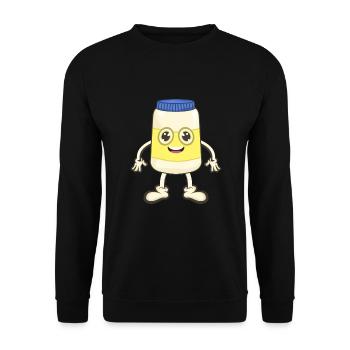 Mayo mayonnaise - Unisex Sweatshirt - black - Front - Alina (178cm) & Michal (187cm)