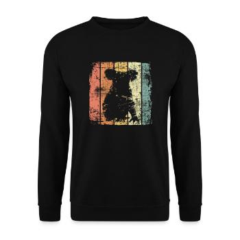 Koala bear vintage - Unisex Sweatshirt - black - Front - Alina (178cm) & Michal (187cm)