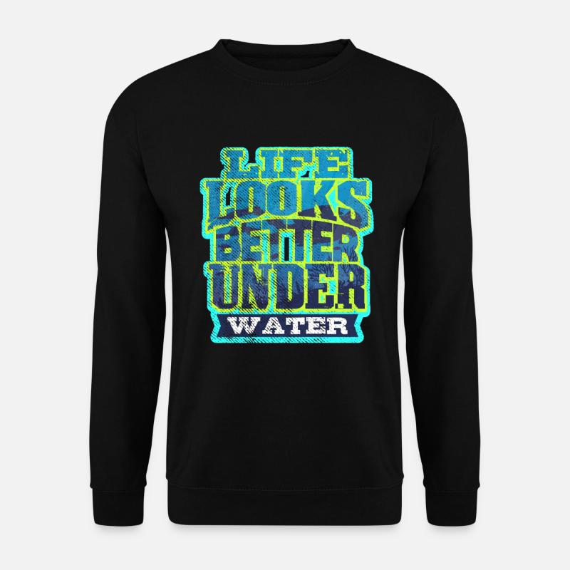 Taucher Tauchen - Unisex Pullover - Schwarz