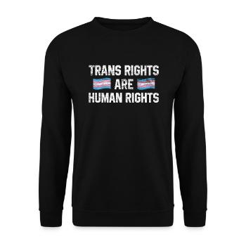 Trans Transsexuell - Unisex Pullover - Schwarz - Vorne - Alina (178cm) & Michal (187cm)