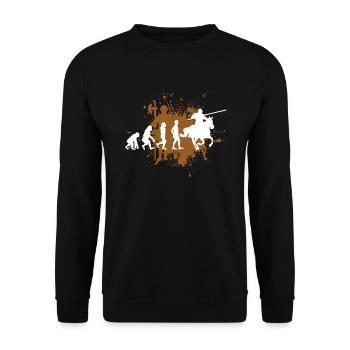 Knight Rider Lance Horse - Unisex Sweatshirt - black - Front - Alina (178cm) & Michal (187cm)