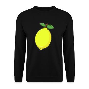 lemon - Unisex Sweatshirt - black - Front - Alina (178cm) & Michal (187cm)