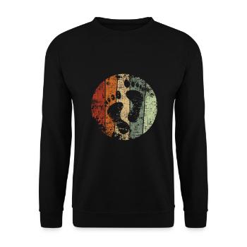 Pieds nus pied vintage - Sweat-shirt Unisexe - noir - Devant - Alina (178cm) & Michal (187cm)