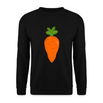 Carotte - Sweat-shirt Unisexe - noir - Devant - Alina (178cm) & Michal (187cm)