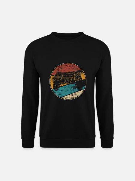 Vintage Gaming Controller Gamer - Unisex Pullover - Schwarz