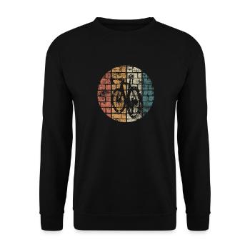 Road bike vintage - Unisex Sweatshirt - black - Front - Alina (178cm) & Michal (187cm)