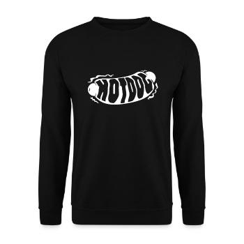 hot dog - Unisex Sweatshirt - black - Front - Alina (178cm) & Michal (187cm)