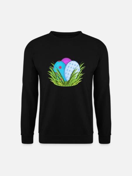 Easter Easter eggs Easter nest - Unisex Sweatshirt - black