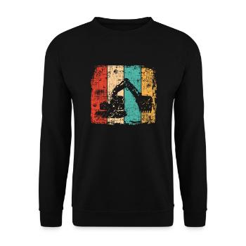 Bagger vintage - Unisex Pullover - Schwarz - Vorne - Alina (178cm) & Michal (187cm)