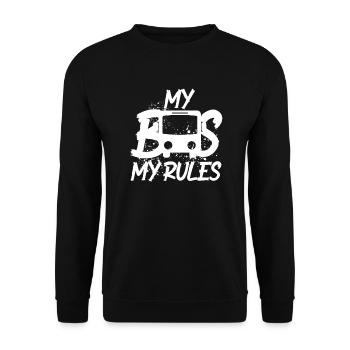Bus driver bus - Unisex Sweatshirt - black - Front - Alina (178cm) & Michal (187cm)