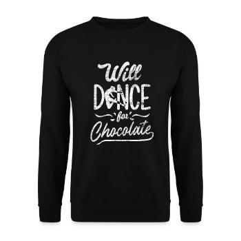 Danser pour le chocolat - Sweat-shirt Unisexe - noir - Devant - Alina (178cm) & Michal (187cm)