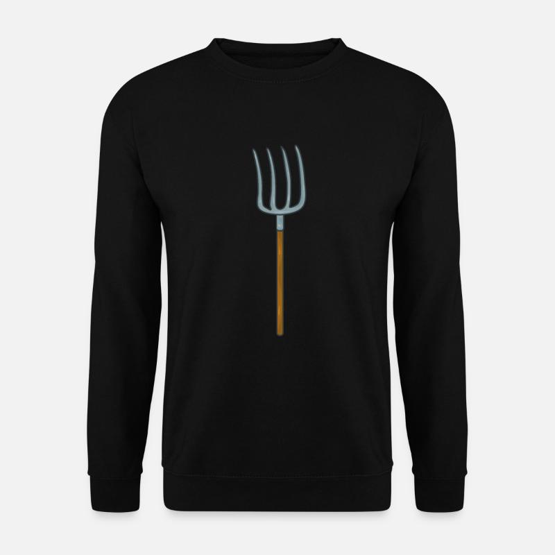 Pitchfork farmer - Unisex Sweatshirt - black