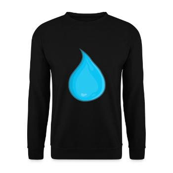 Waterdrop - Unisex Sweatshirt - black - Front - Alina (178cm) & Michal (187cm)