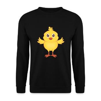 chick - Unisex Sweatshirt - black - Front - Alina (178cm) & Michal (187cm)