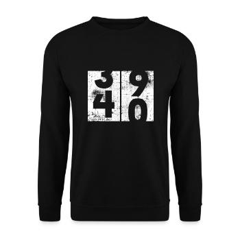 40e anniversaire - Sweat-shirt Unisexe - noir - Devant - Alina (178cm) & Michal (187cm)