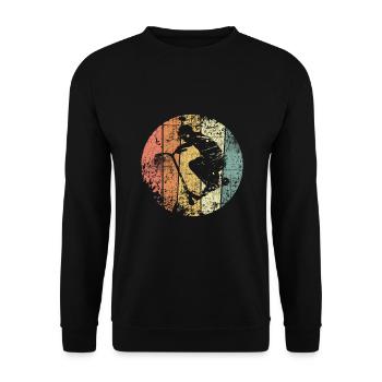 City Roller Stunt Scooter vintage - Unisex Pullover - Schwarz - Vorne - Alina (178cm) & Michal (187cm)