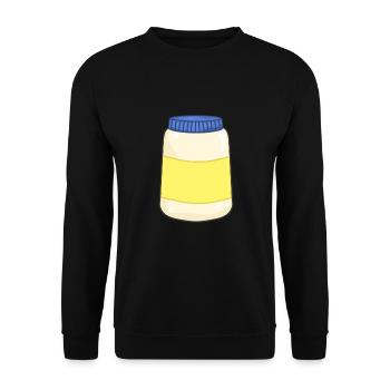 Mayonnaise - Sweat-shirt Unisexe - noir - Devant - Alina (178cm) & Michal (187cm)