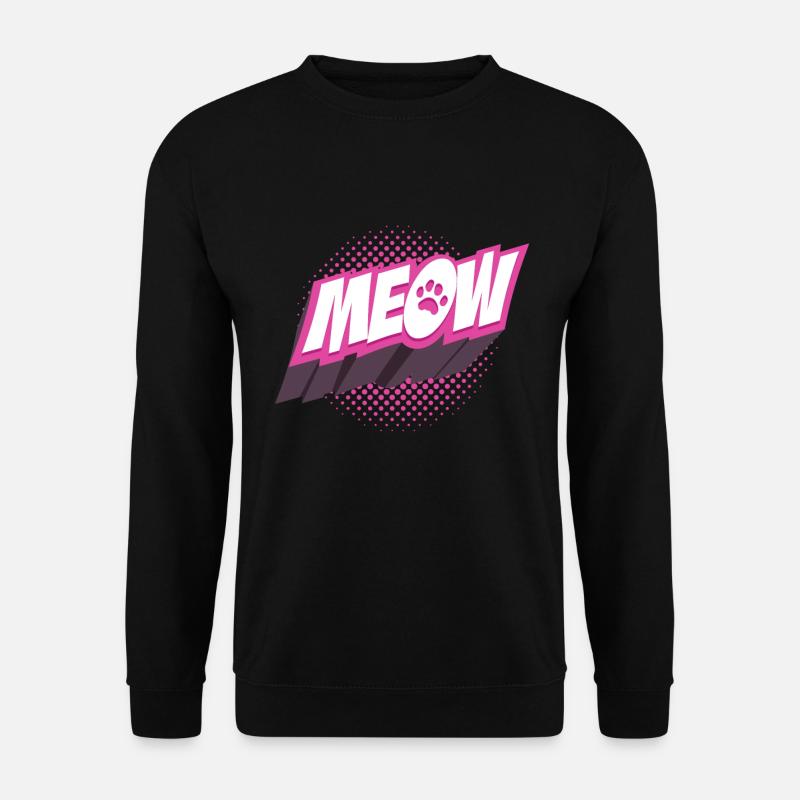 Cat Miau - Unisex Sweatshirt - black