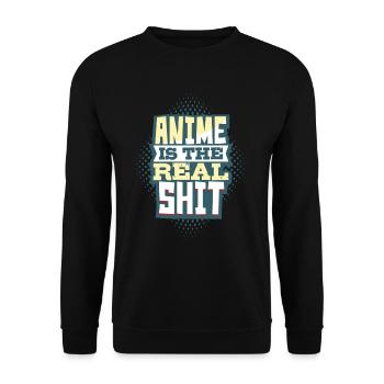 Anime - Unisex Sweatshirt - black - Front - Alina (178cm) & Michal (187cm)
