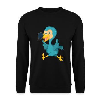 Dodo Vogel - Unisex Pullover - Schwarz - Vorne - Alina (178cm) & Michal (187cm)