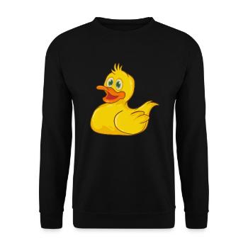 Bathing duck - Unisex Sweatshirt - black - Front - Alina (178cm) & Michal (187cm)
