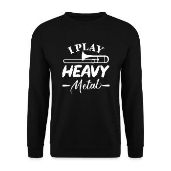 Posaune - Unisex Pullover - Schwarz - Vorne - Alina (178cm) & Michal (187cm)