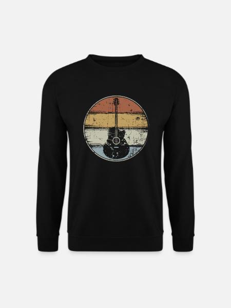 Gitarre vintage Gitarrist - Unisex Pullover - Schwarz
