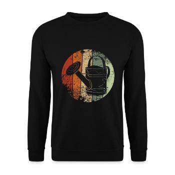 Arrosage vintage jardin jardin jardin jardin - Sweat-shirt Unisexe - noir - Devant - Alina (178cm) & Michal (187cm)