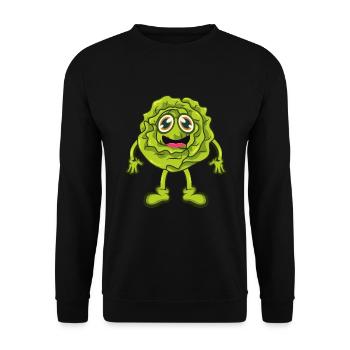 Salade - Sweat-shirt Unisexe - noir - Devant - Alina (178cm) & Michal (187cm)
