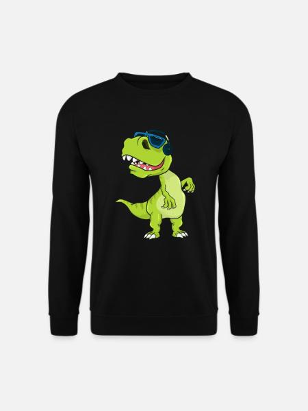 Dinosaurier Musik - Unisex Pullover - Schwarz