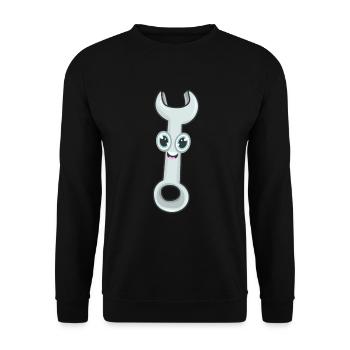 Outil de clé de la clé - Sweat-shirt Unisexe - noir - Devant - Alina (178cm) & Michal (187cm)