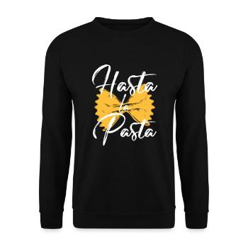 Pasta noodles - Unisex Sweatshirt - black - Front - Alina (178cm) & Michal (187cm)