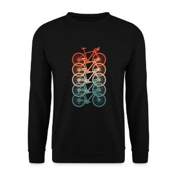 racer - Unisex Sweatshirt - black - Front - Alina (178cm) & Michal (187cm)