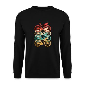 racer - Unisex Sweatshirt - black - Front - Alina (178cm) & Michal (187cm)