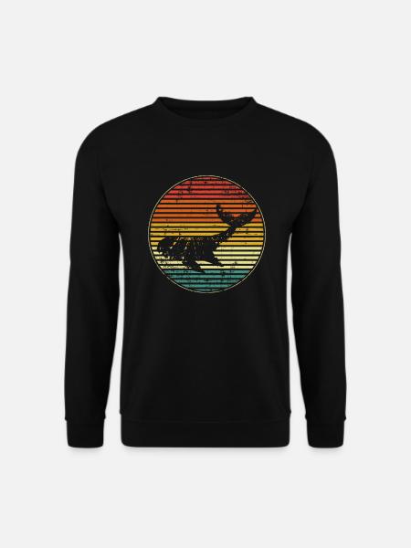 Blauwal vintage Wal Meer - Unisex Pullover - Schwarz