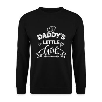 Papas Mädchen Vatertag Tochter - Sweat-shirt Unisexe - noir - Devant - Alina (178cm) & Michal (187cm)