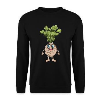 Sellerie - Sweat-shirt Unisexe - noir - Devant - Alina (178cm) & Michal (187cm)