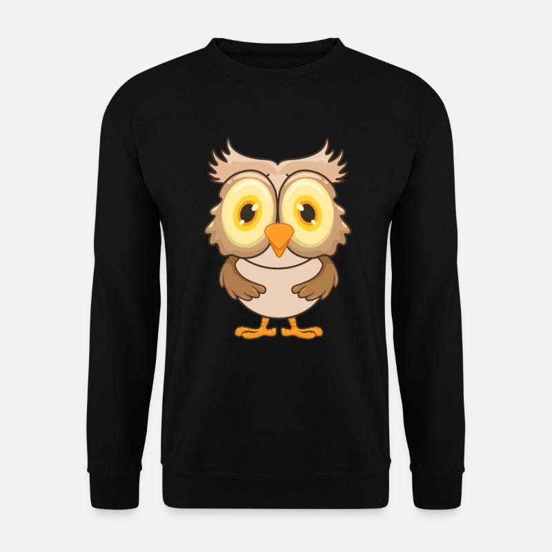 Eule - Unisex Pullover - Schwarz