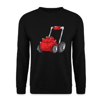 Rasenmäher - Unisex Pullover - Schwarz - Vorne - Alina (178cm) & Michal (187cm)